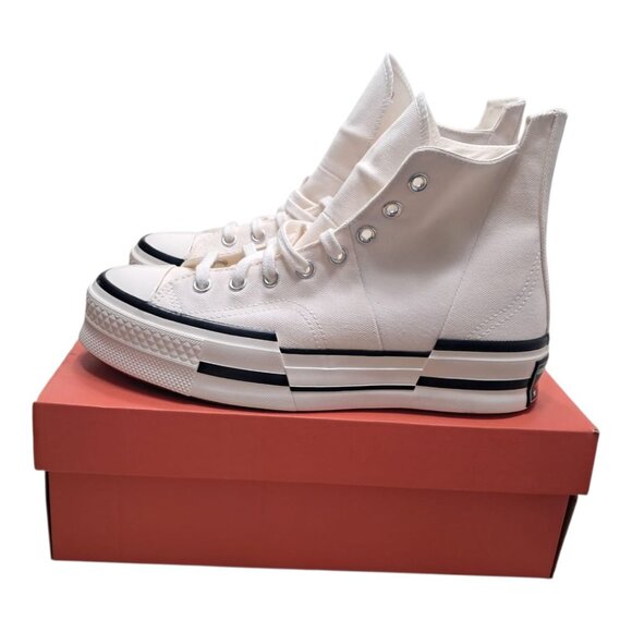 New Converse Chuck Taylor All Star 70 Plus Canvas- Egret Black - M 8.5/ W 10.5 - Picture 6 of 11